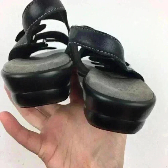 Sas womens Sandals 8.5 N Leather Snakeskin Print - Picture 8 of 9